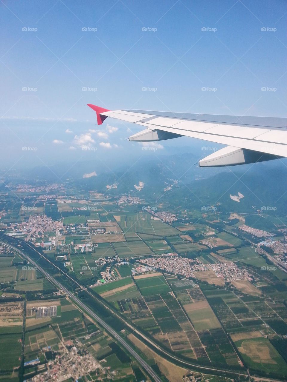 a beautiful view from a plane