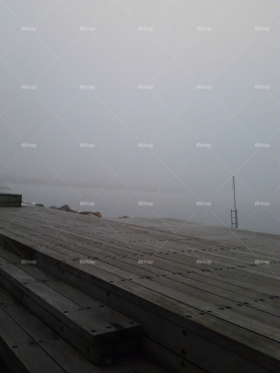 Water, No Person, Dawn, Pier, Light