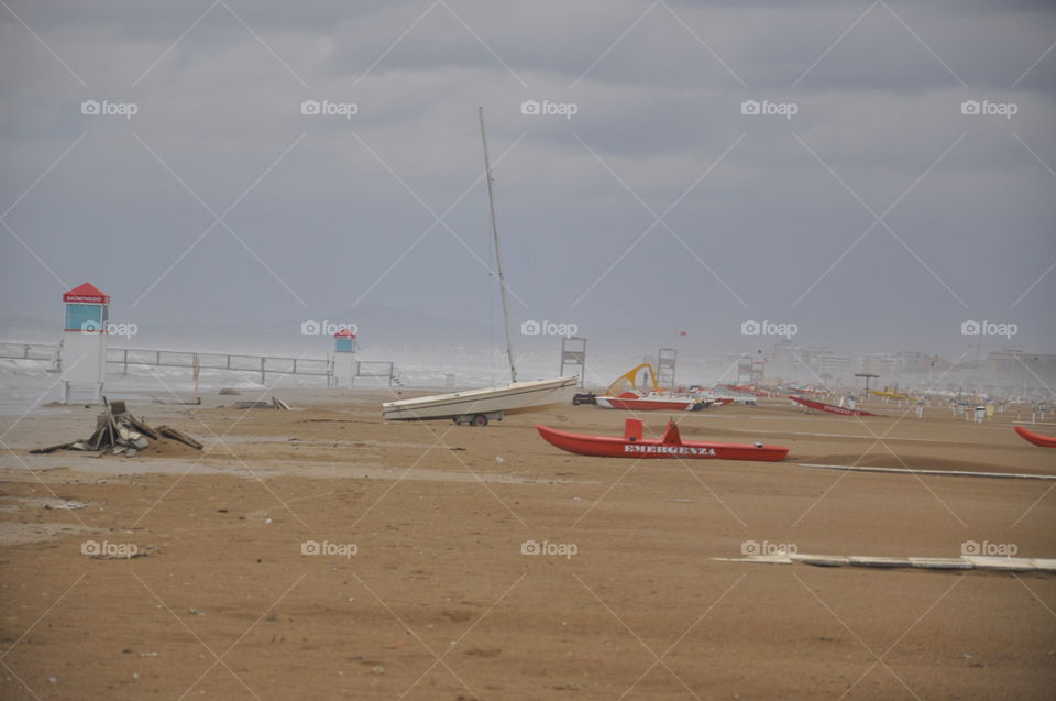 The Adriatic Sea storm 