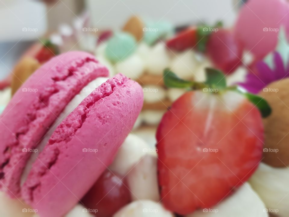 macaron pins sweet strawberry