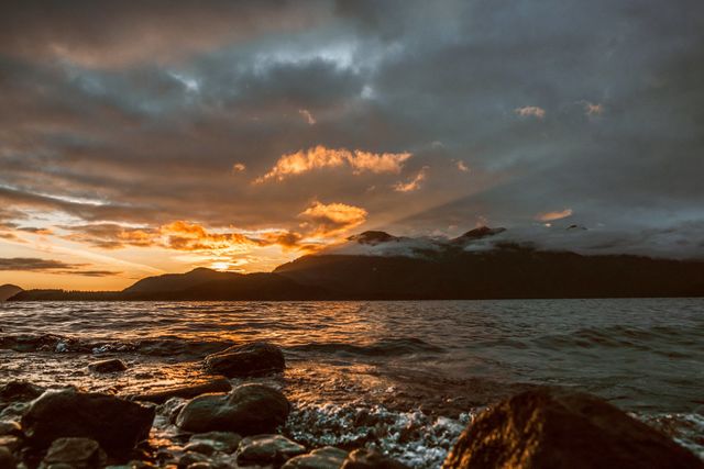 Sunrise in island
