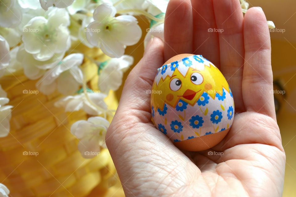 Easter, Egg, Nature, Hand, Flower