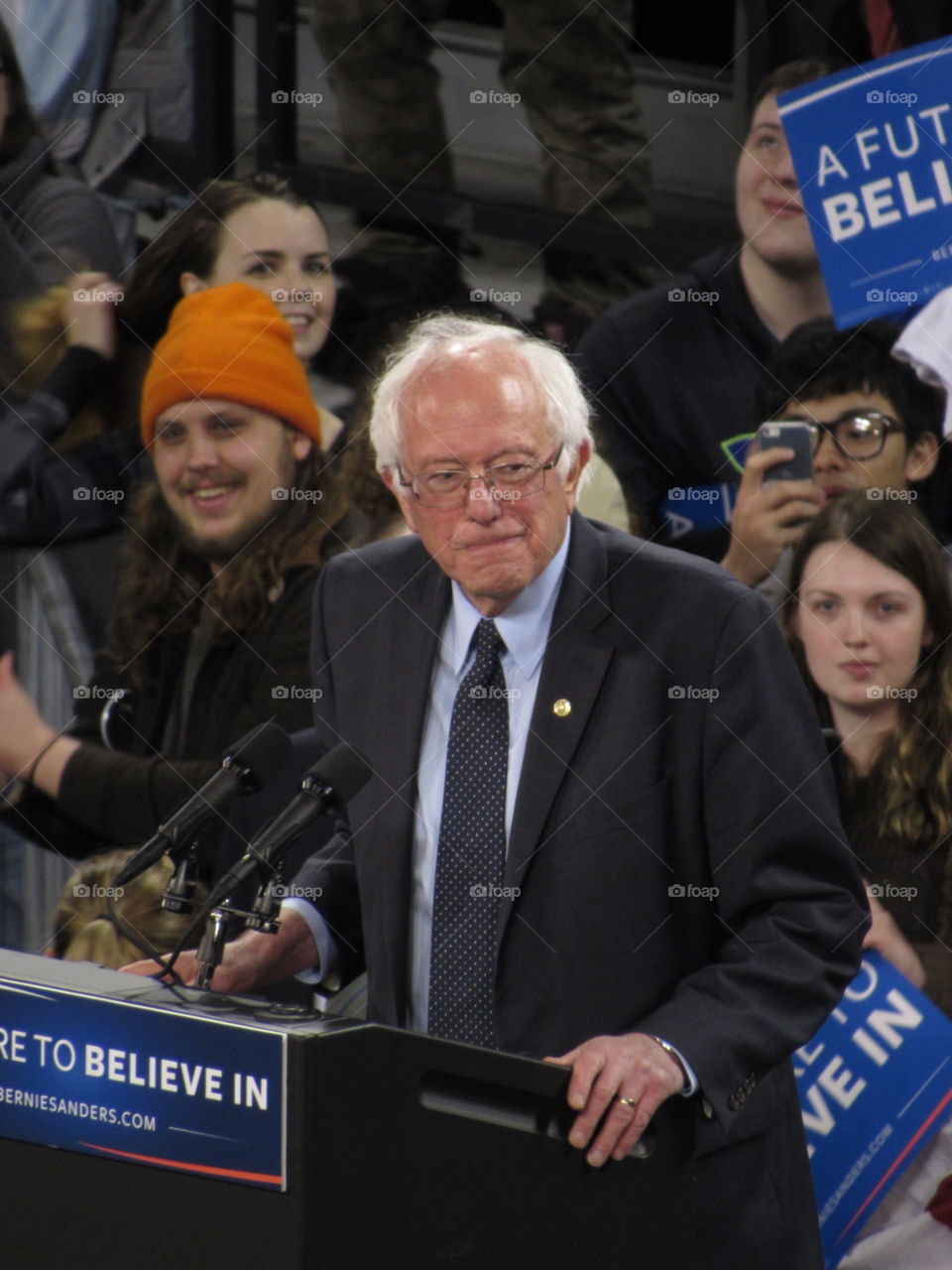 Apparently the best picture that I took of Bernie tonight 