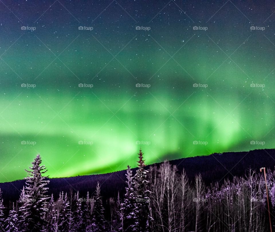 Northern lights from Fairbanks Alaska