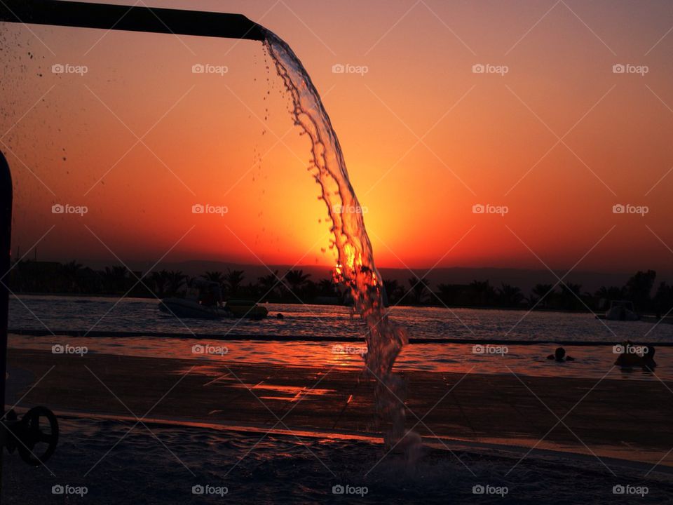 Waterfall on the sun