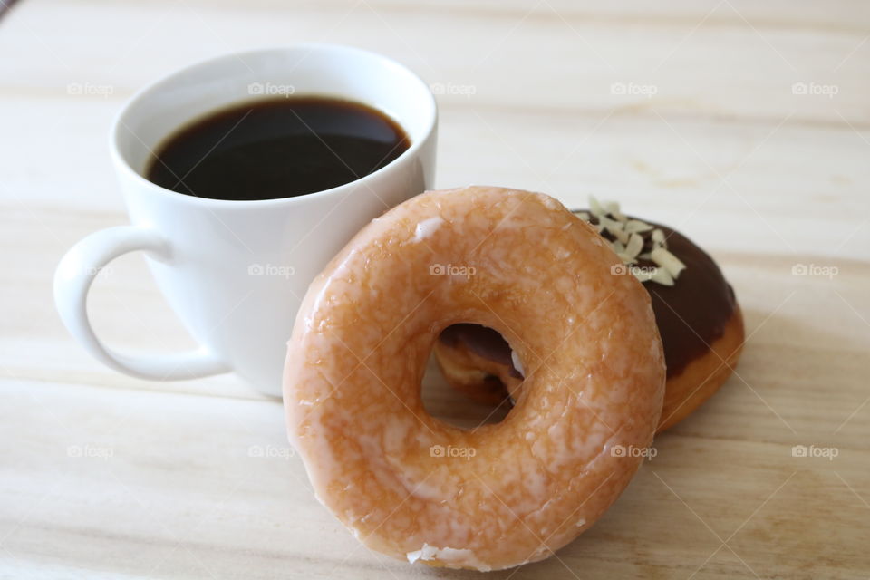 Donuts and coffee