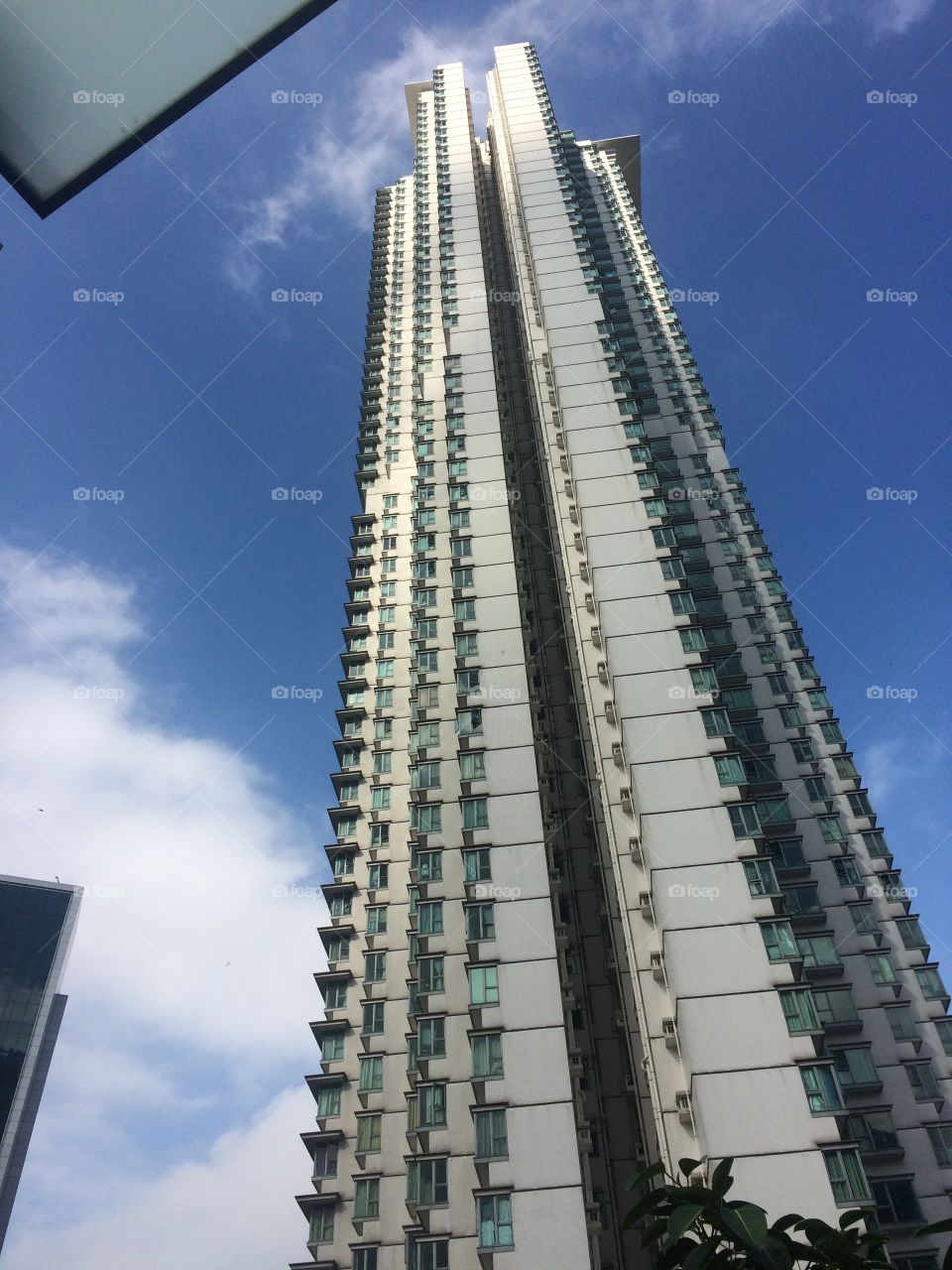 Majestic towering high rise in Hong Kong