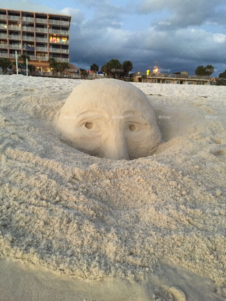 Man in the sand