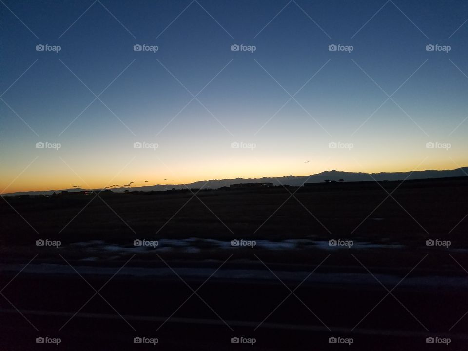 Colorado Rocky Mountain sunset