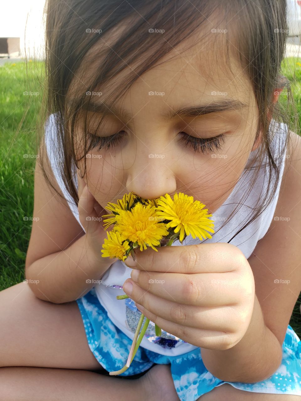 stop and smell the dandelions