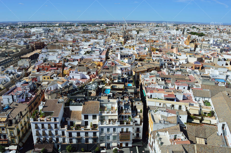 View of Sevilla from La Giralda.