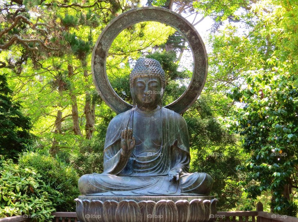 The Buddha in the Japanese Tea Garden