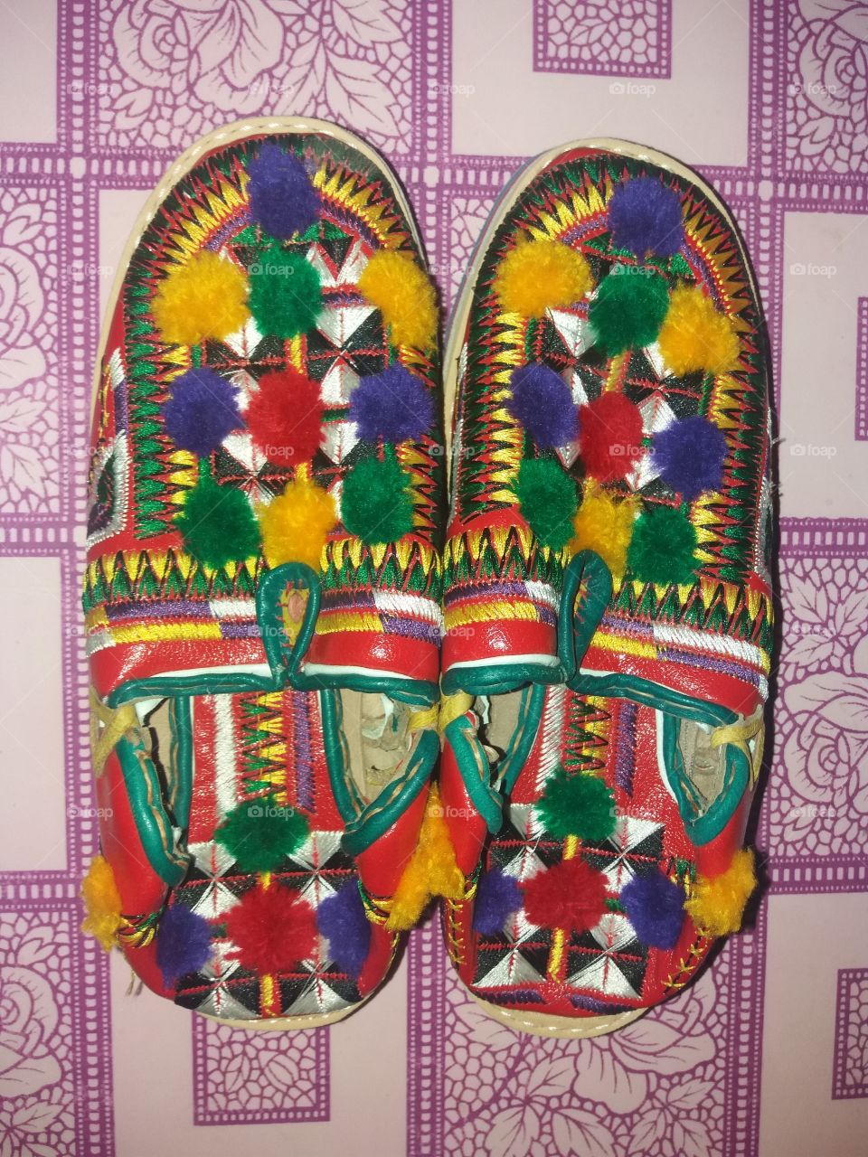 women shoes#  traditional#art#color#decoration