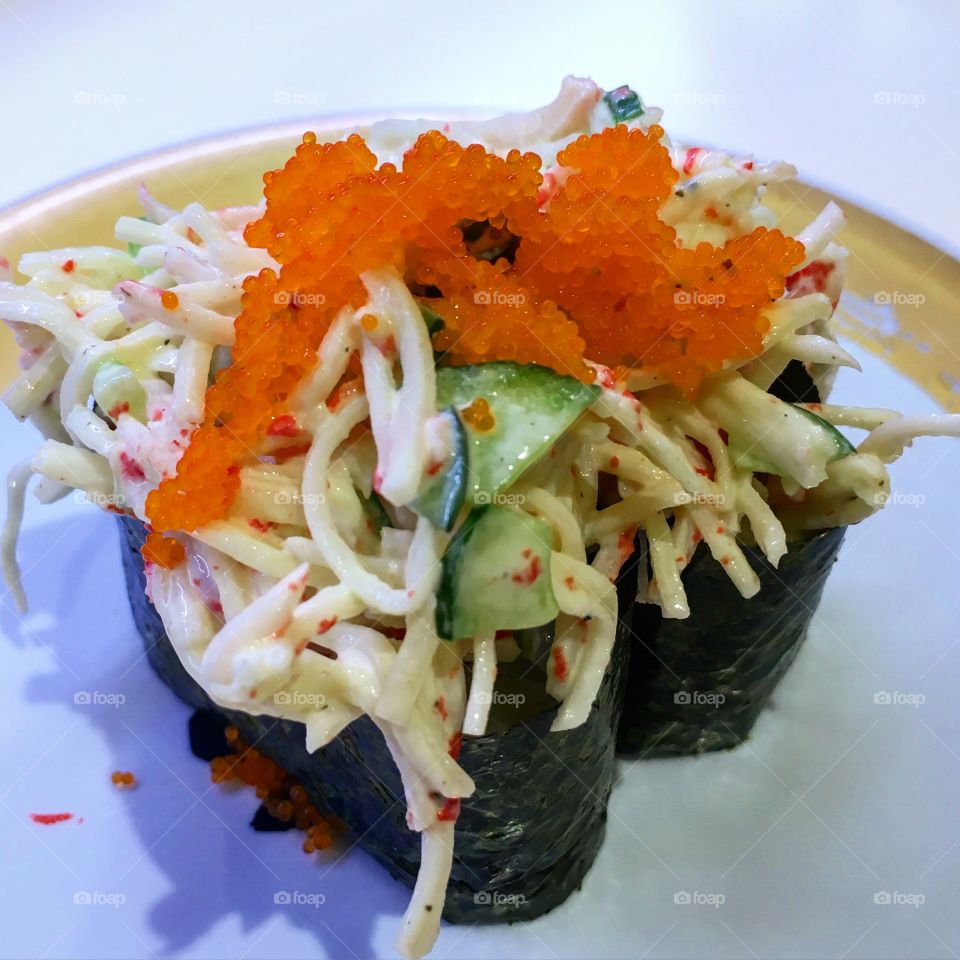 Crab Salad Gunkan by Genki Sushi