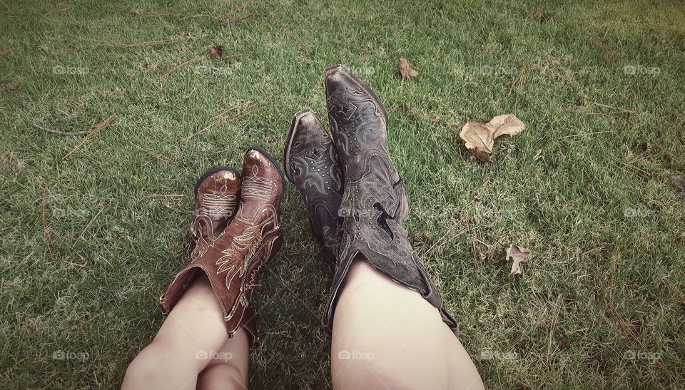 Cowgirl boots (mother and daughter)