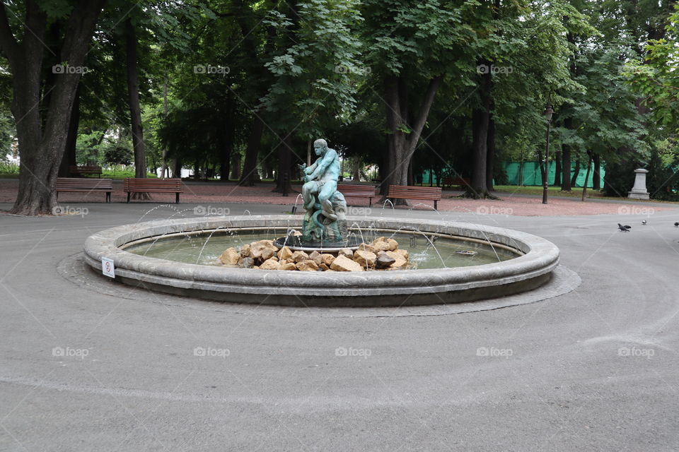 This is the fountain in Belgrade.