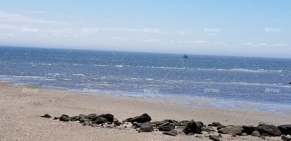 beach low tide