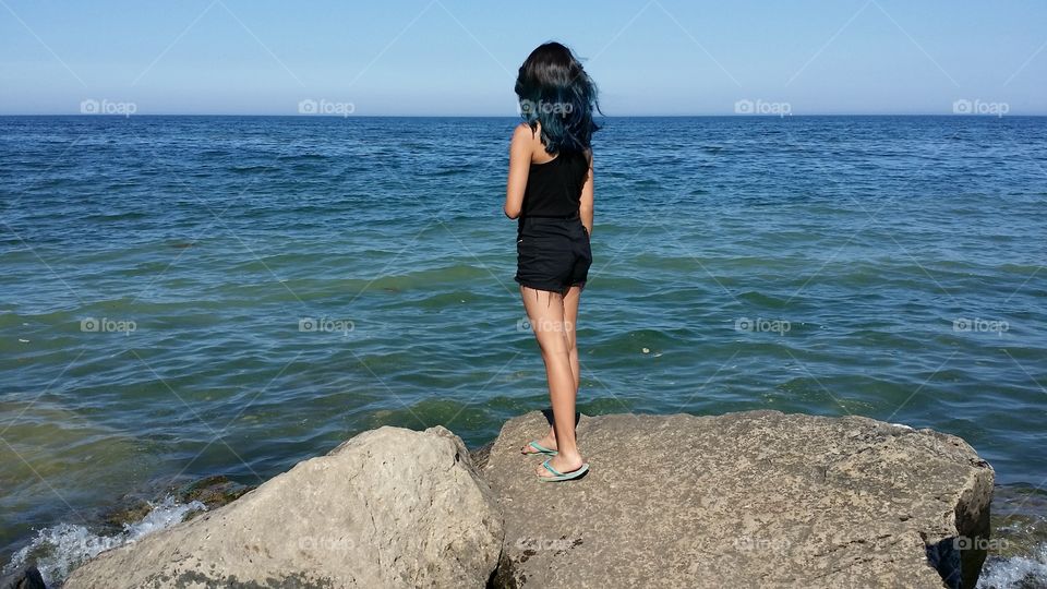 Girl by the sea