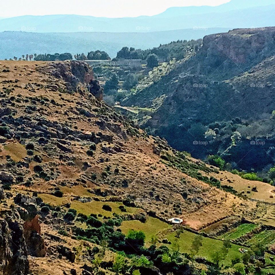 beautiful view at the top of the valley