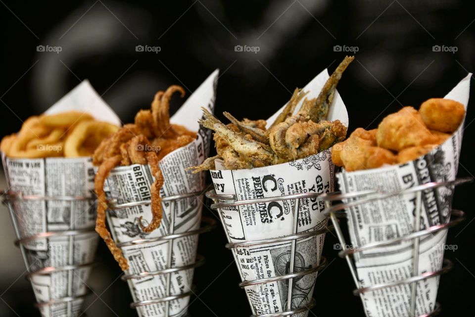 Mercado de San Miguel, pescado y calamares
San Miguel Market, fish and squid