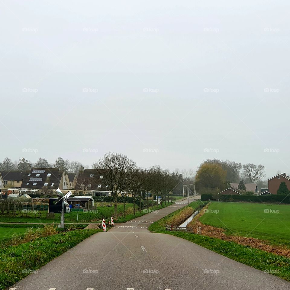 Zwartewaal village in South Holland