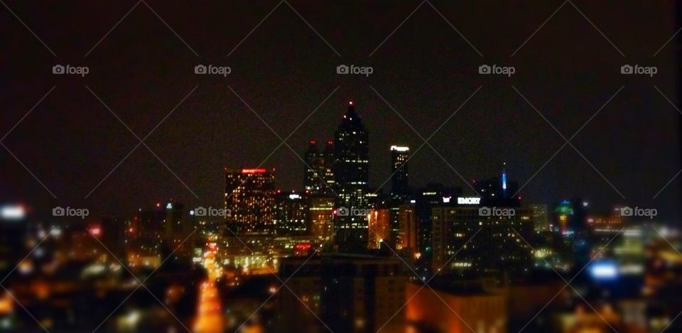 Atlanta, Georgia. Rooftop view
