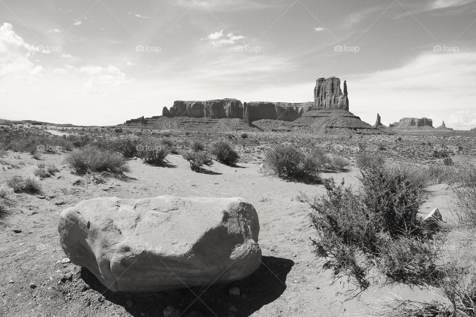 Monument Valley Black and white