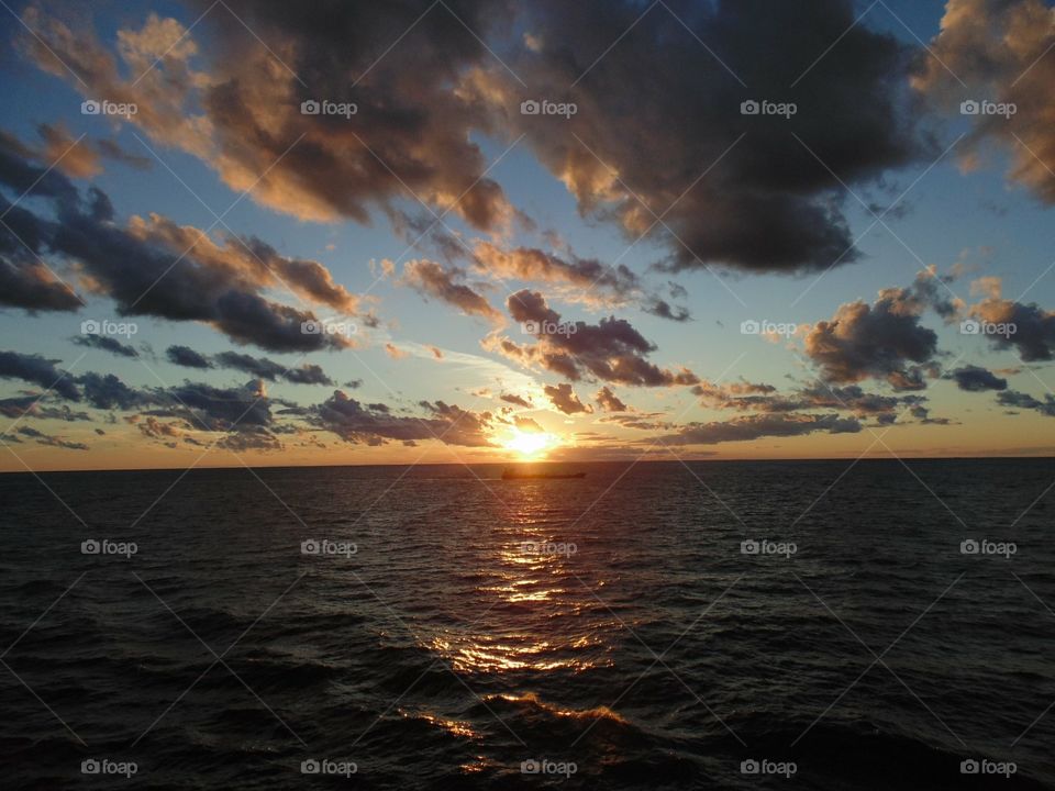 Sunset on the Baltic Sea 