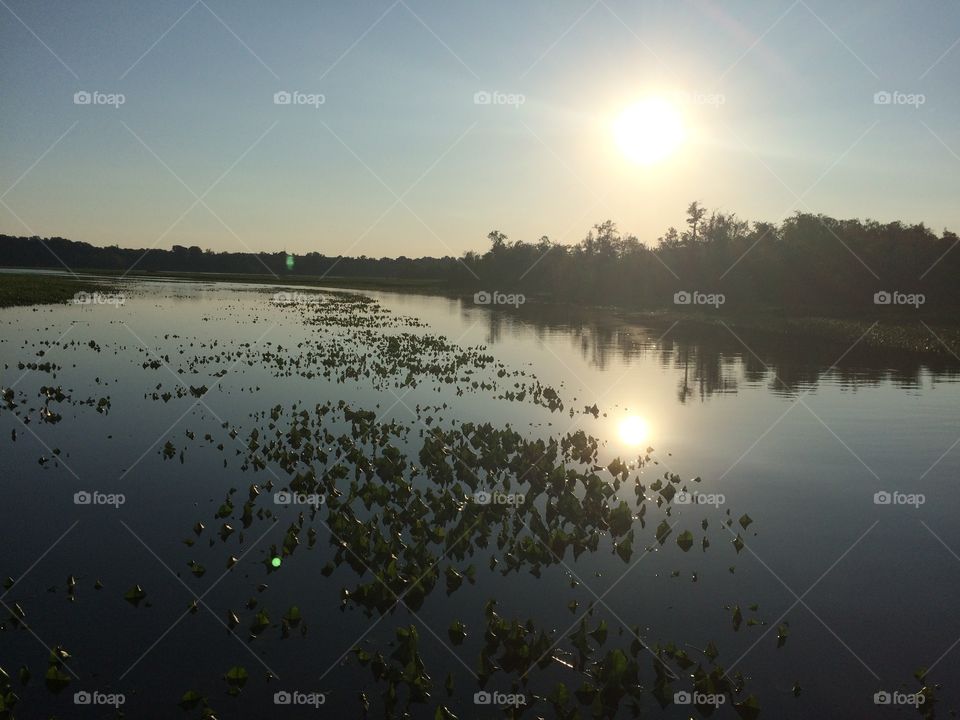 No Person, Dawn, Reflection, Lake, Sunset