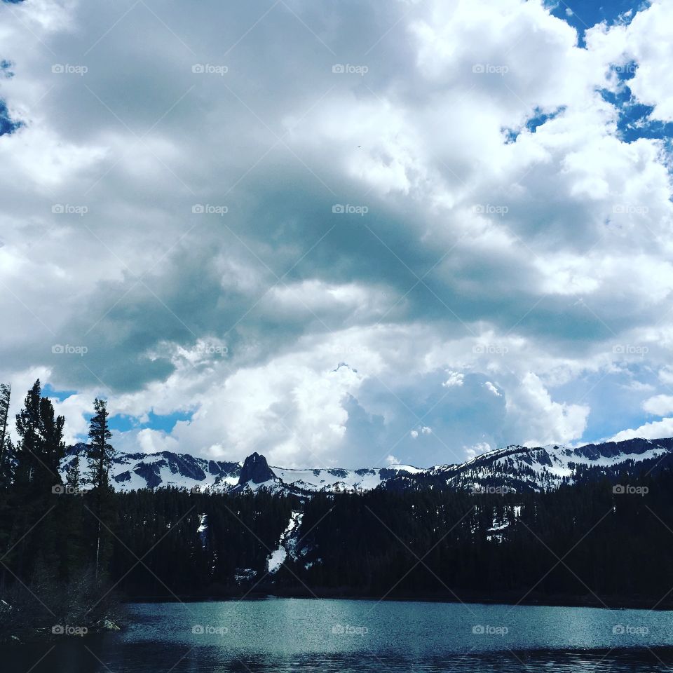 Mammoth lakes CA. Over cast and beautiful!