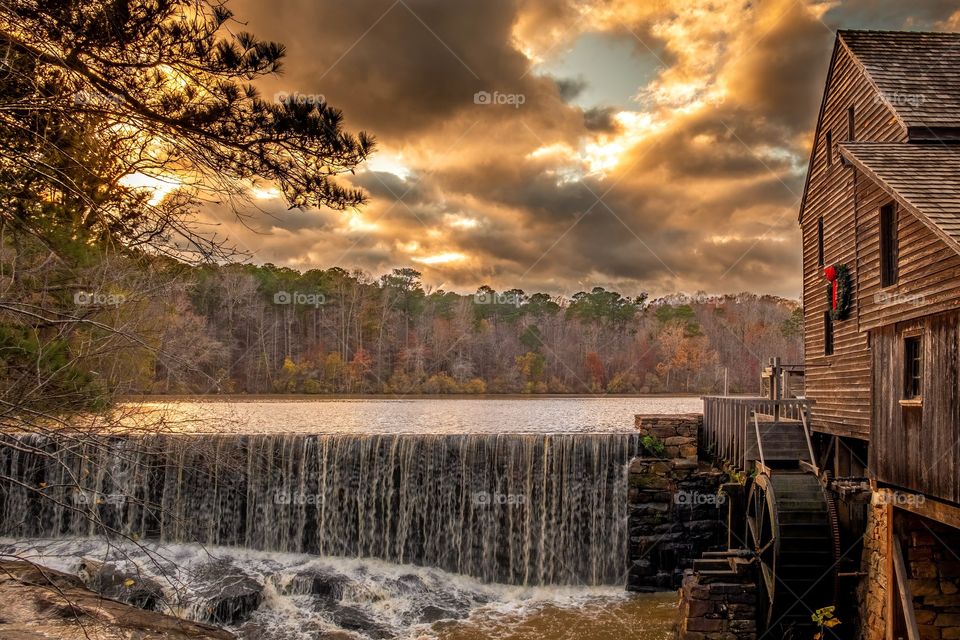 An unsettled golden hour during the holiday season at Historic Yates Mill County Park. This is quite symbolic of 2020...it’s been a turbulent year, but we can breathe in  beauty and peace as the year closes out. 