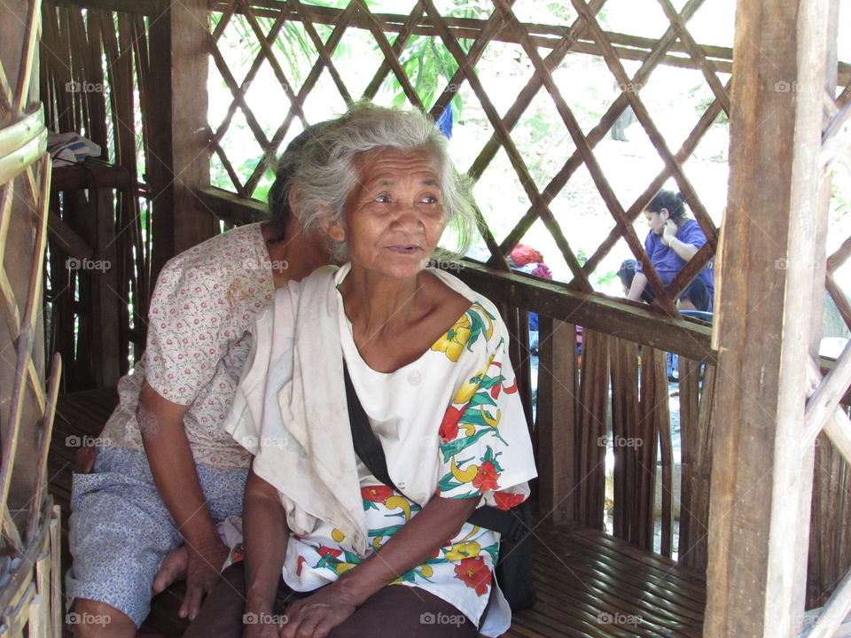 Mangyan elders - One reluctant - Philippines