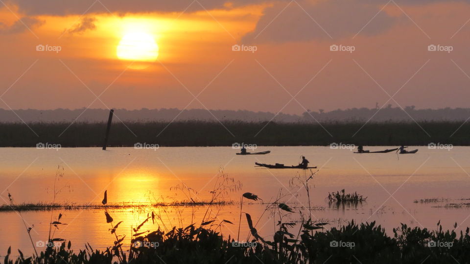 Lakes, nature, beauty , sunset , sunshine , beauty , fisherman captured by me with camera Canon SX50 .
