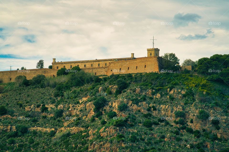 Barcelona view from the sea