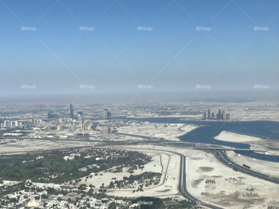 A view from the top of the Burj Khalifa Dubai. £20.00
