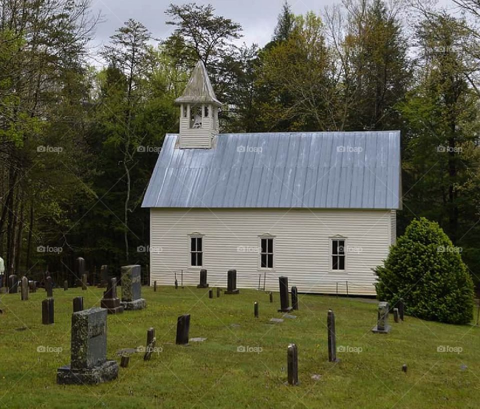 Country Church and Cemetery