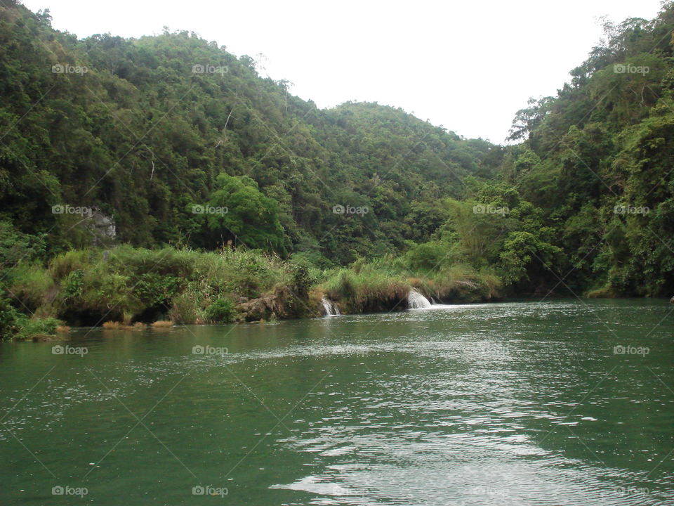 loboc river bohol philippines. onboard a floating resto along loboc river