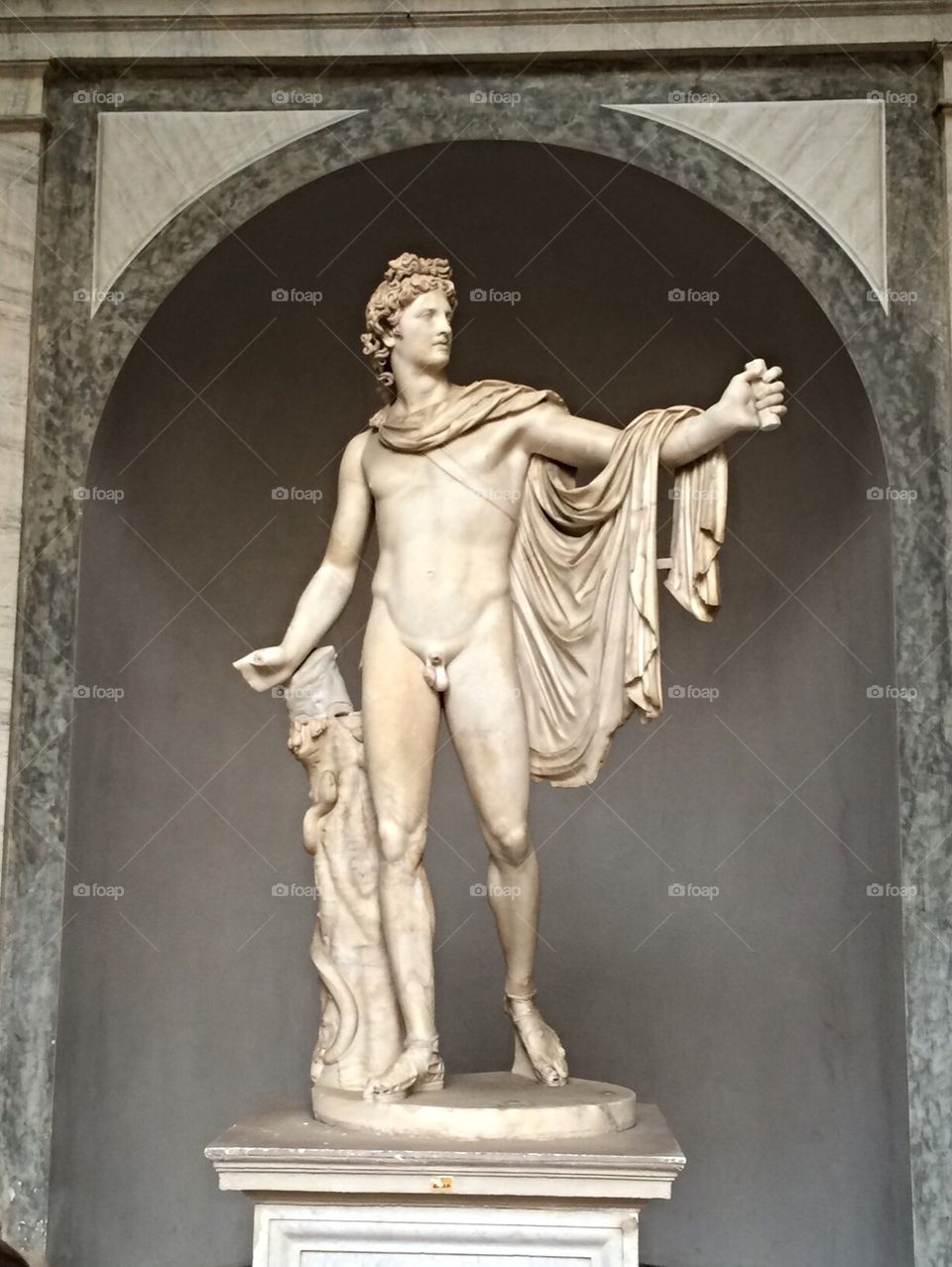 Nude male statue in Vatican Museum