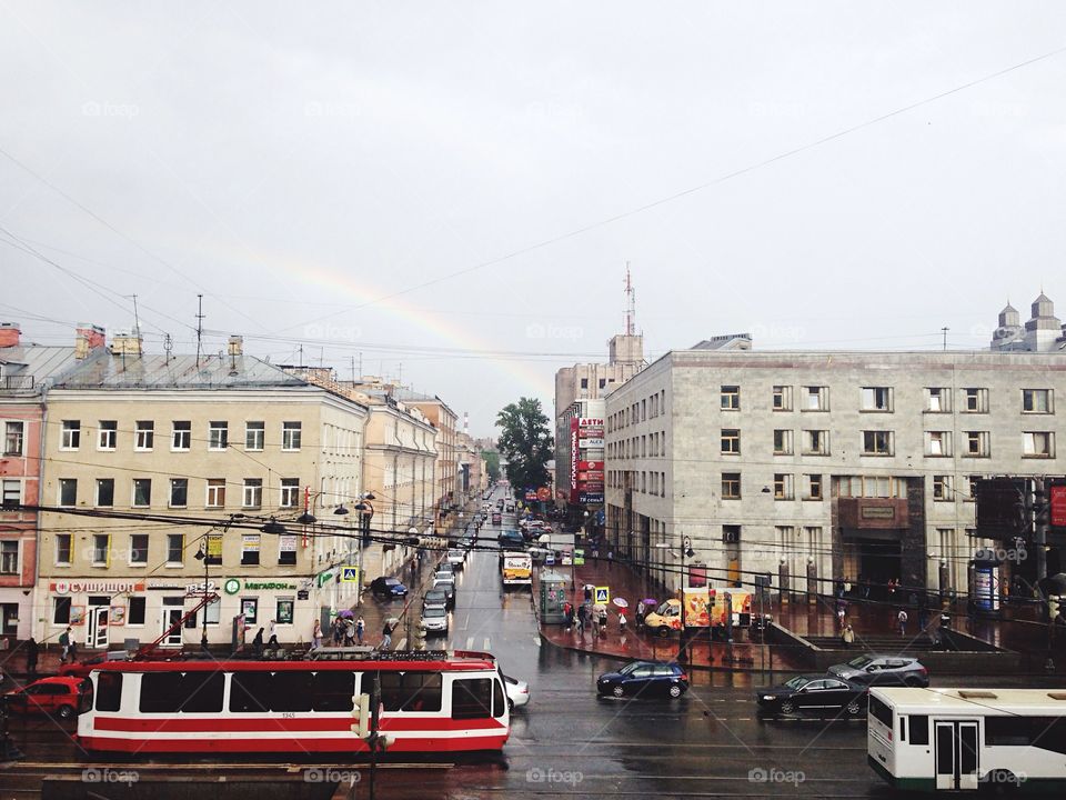 Saint Petersburg's rainbow 