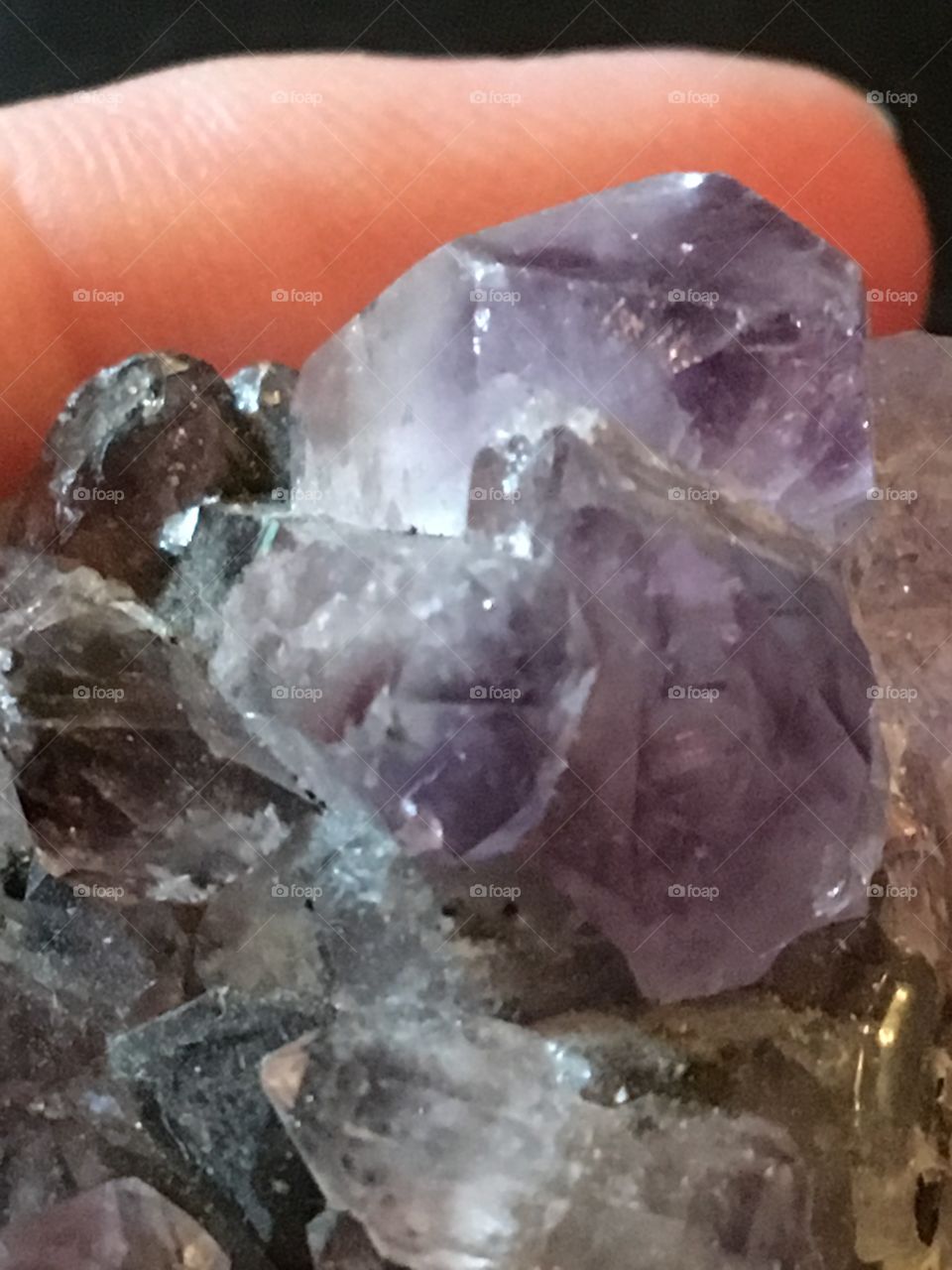 Precious stone - amethysts 