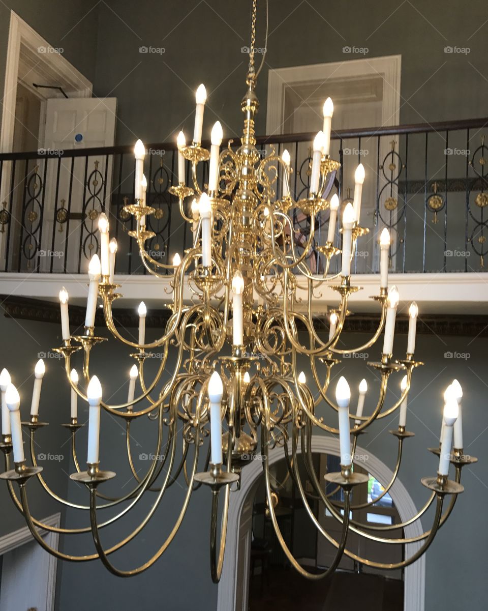 This amazing chandelier inside a Hotel 