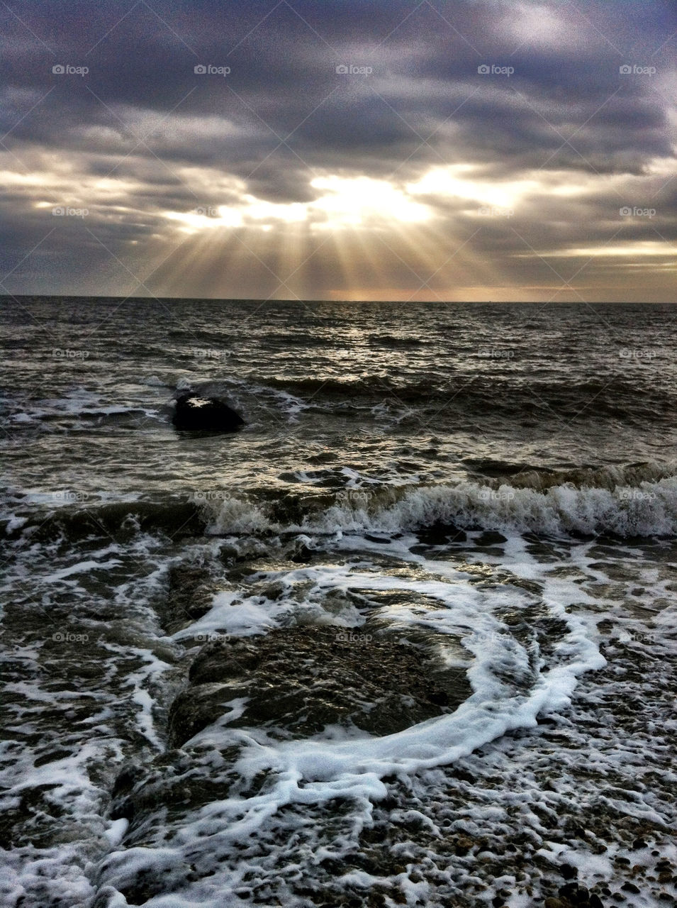 water cloud sea storm by Fotofleeby