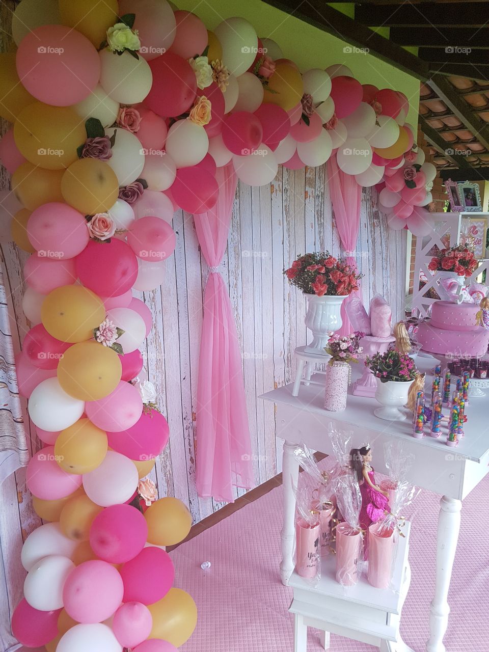 decoração Barbie rosa