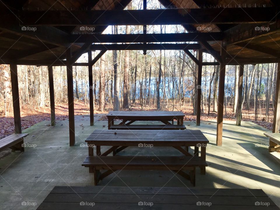 Outdoor classroom at Yates Mill 