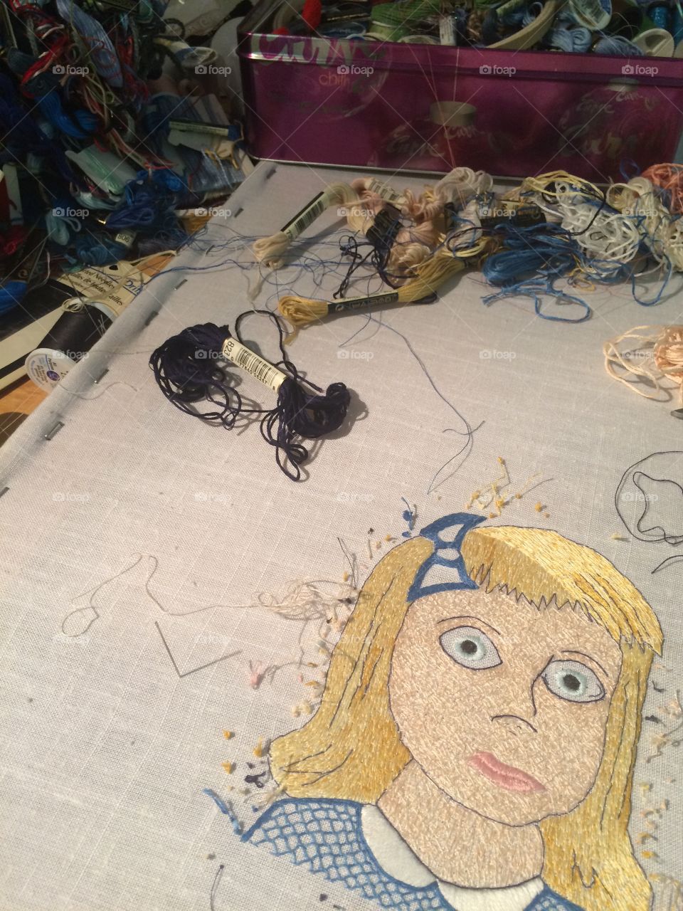 One more Stitch. Embroidery in progress 