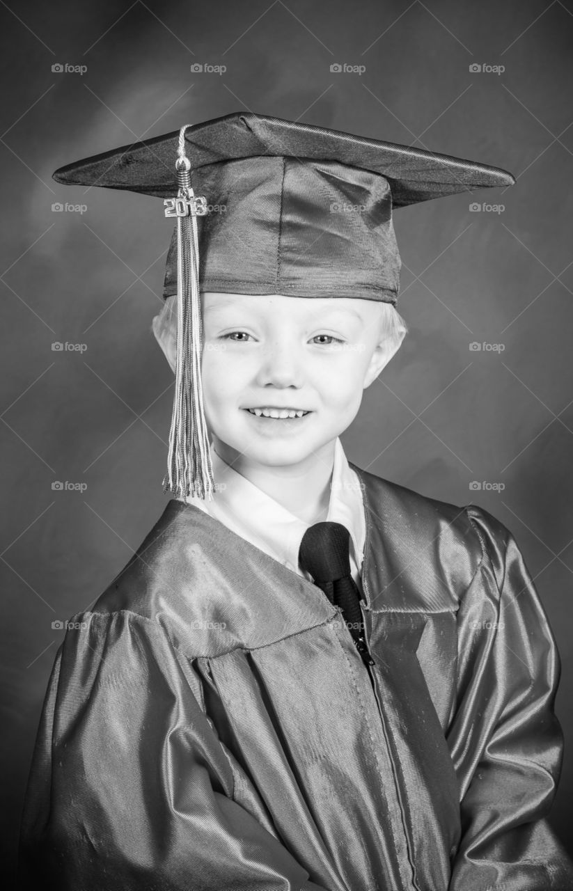 K-Grad. My sons pre-k graduation photo I had taken a few years back