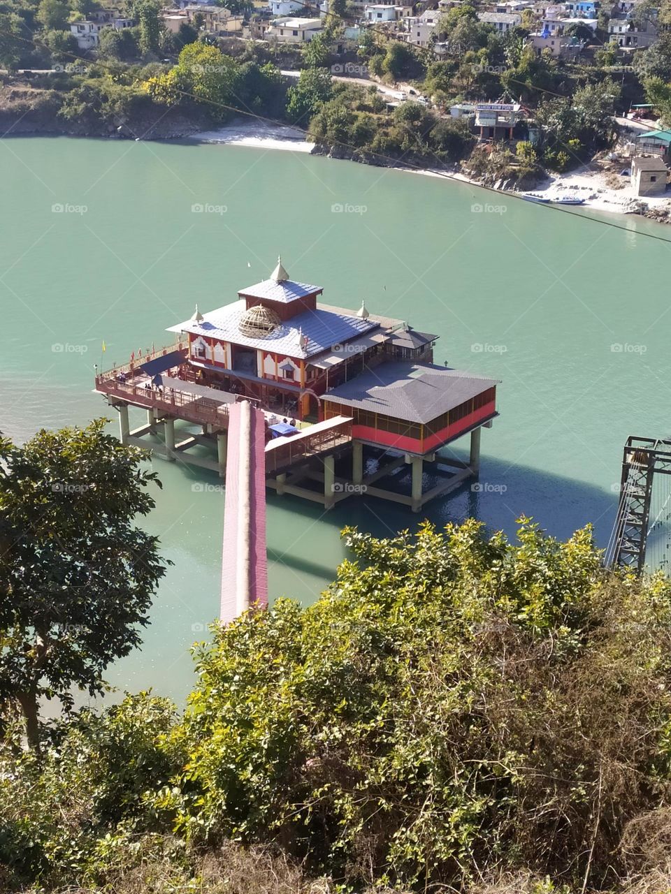 Sacred Dhari Devi temple at Srinagar Garhwal Uttarakhand