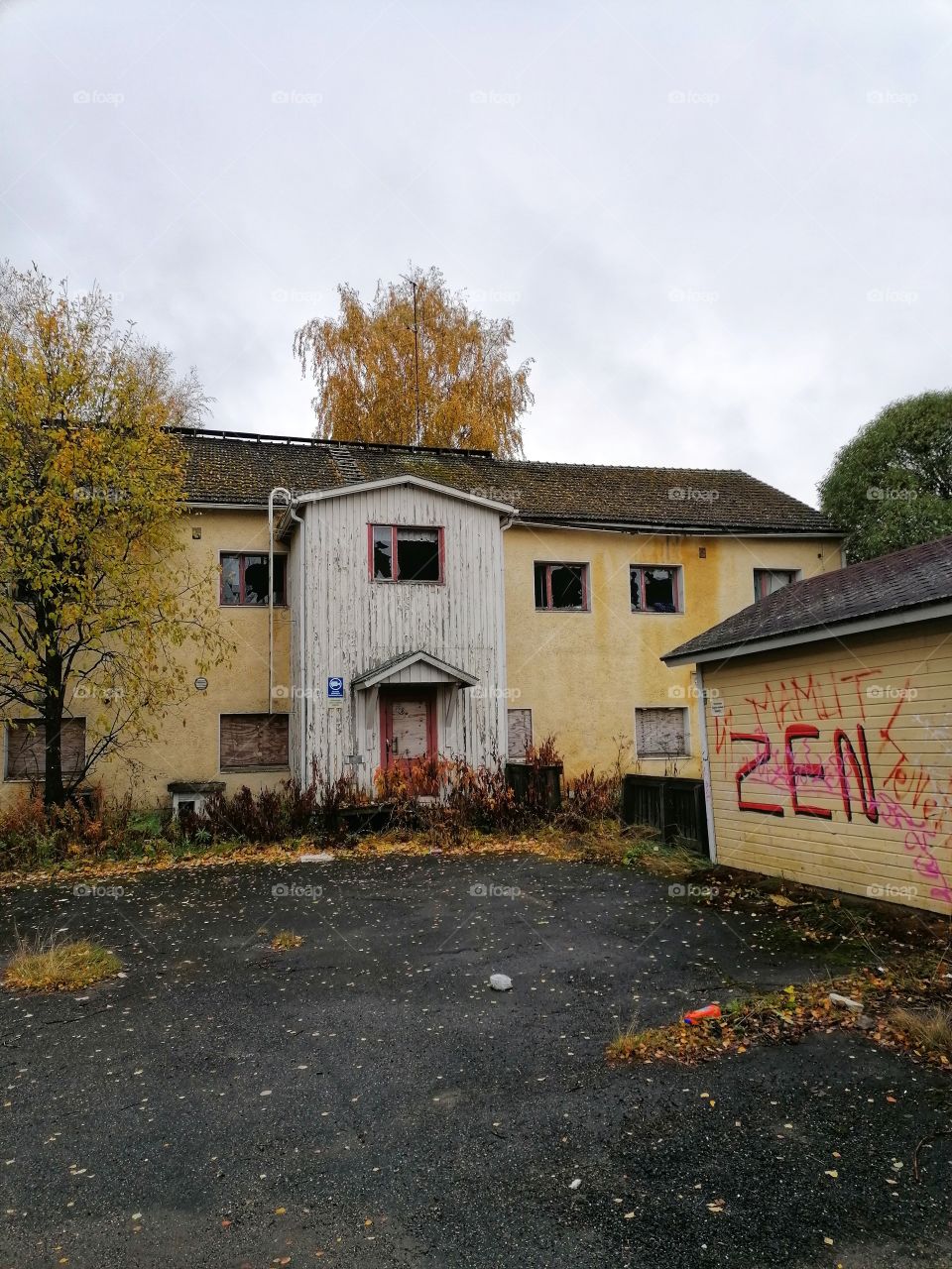 Abandoned old kindergarten. A sad sight when allowed to decay unusable.