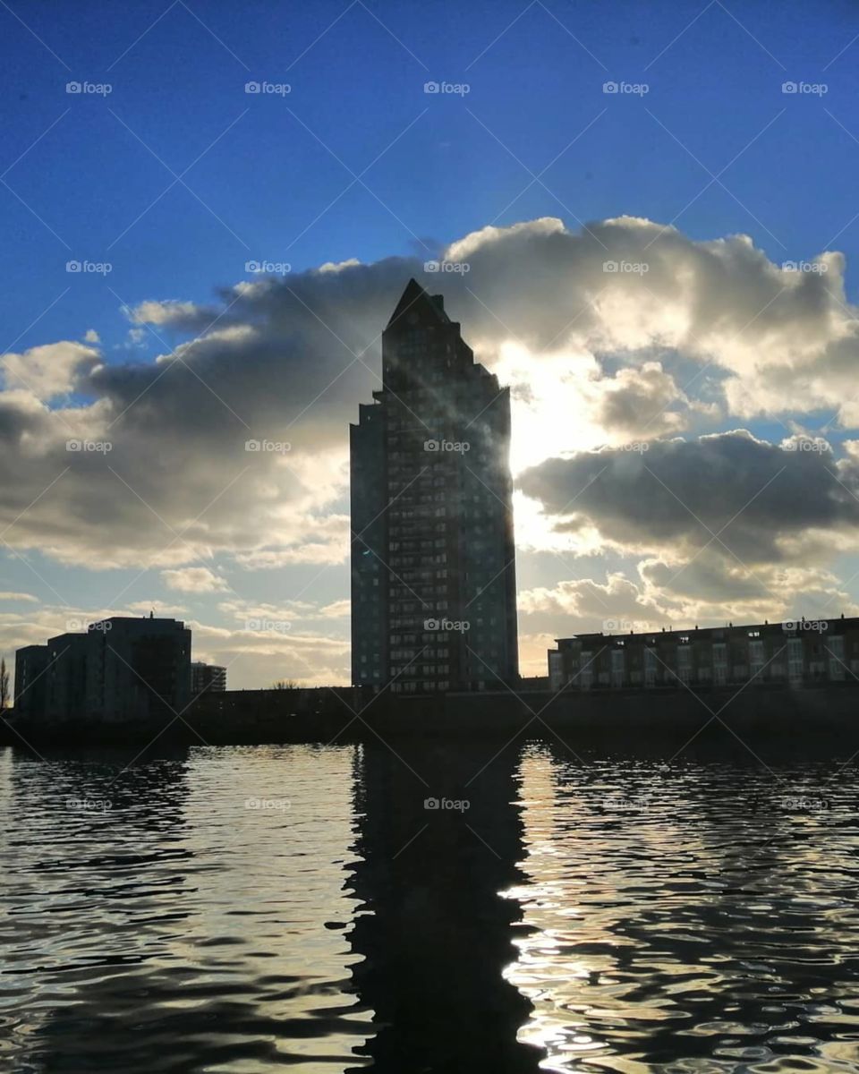 Sunshine captured from a waterbus