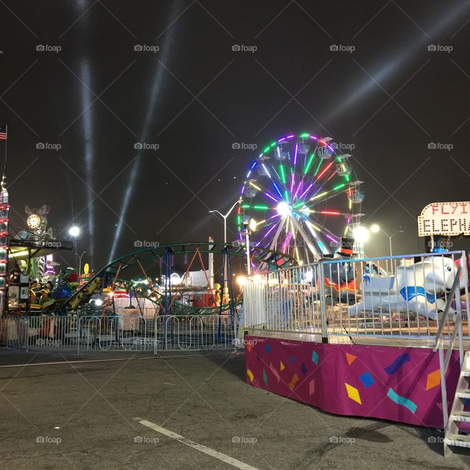 Night at the carnival